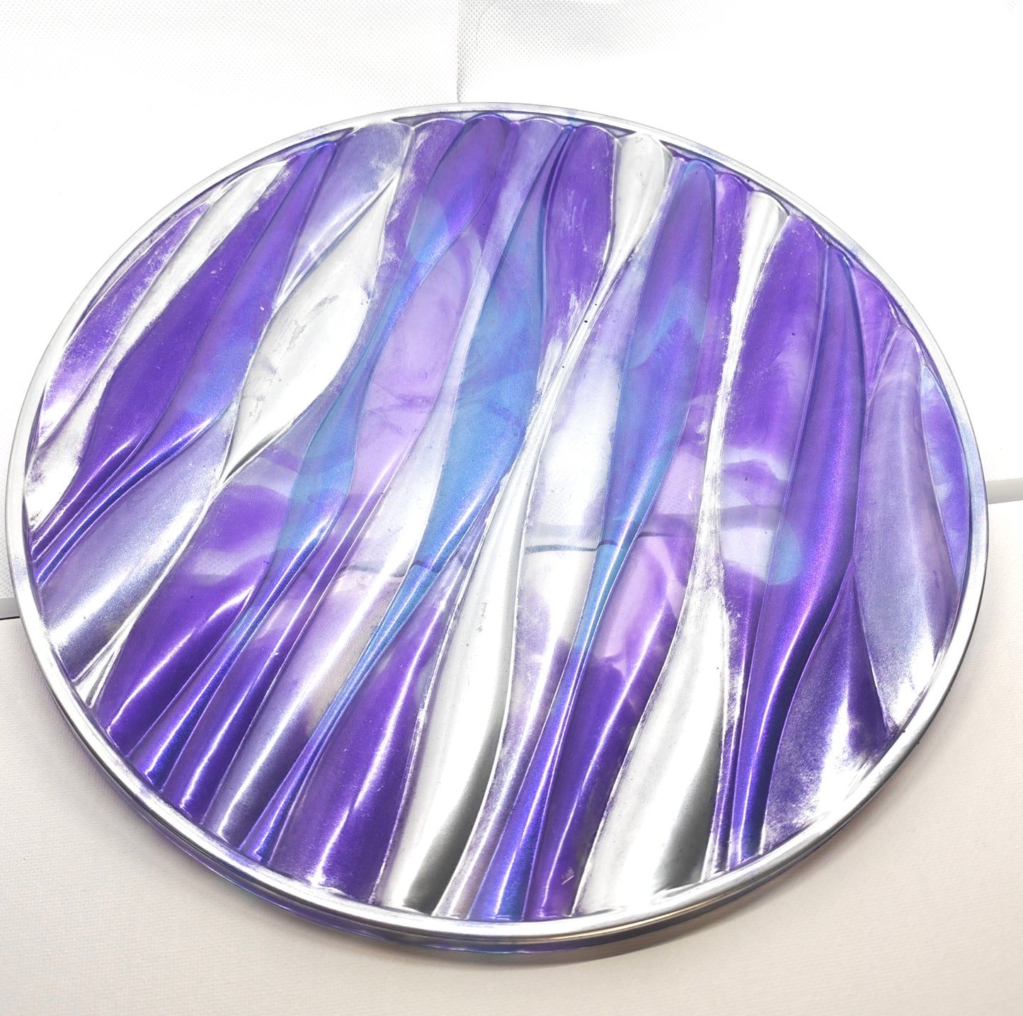 Platter Purples and Silver Wave