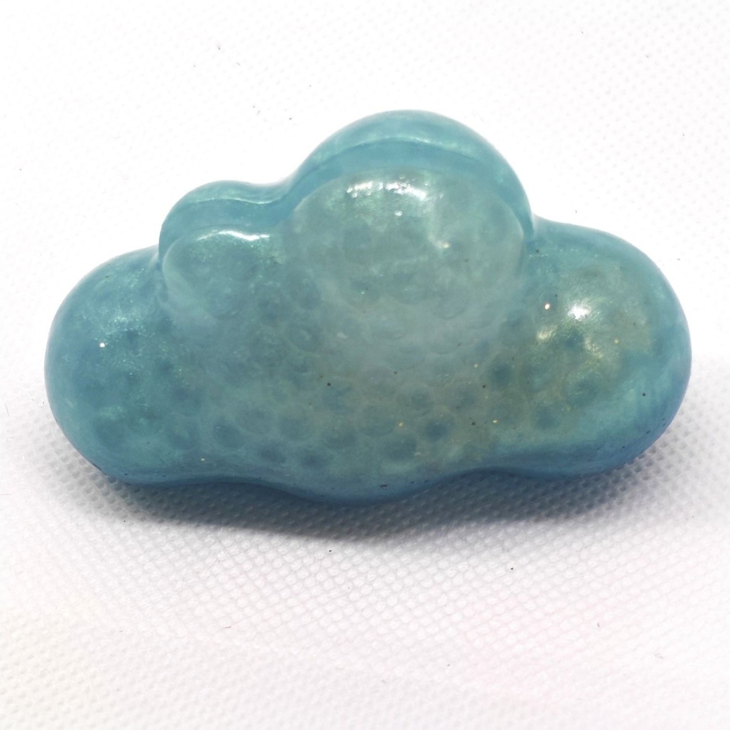 Cloud Photo Holder Shimmering Blue