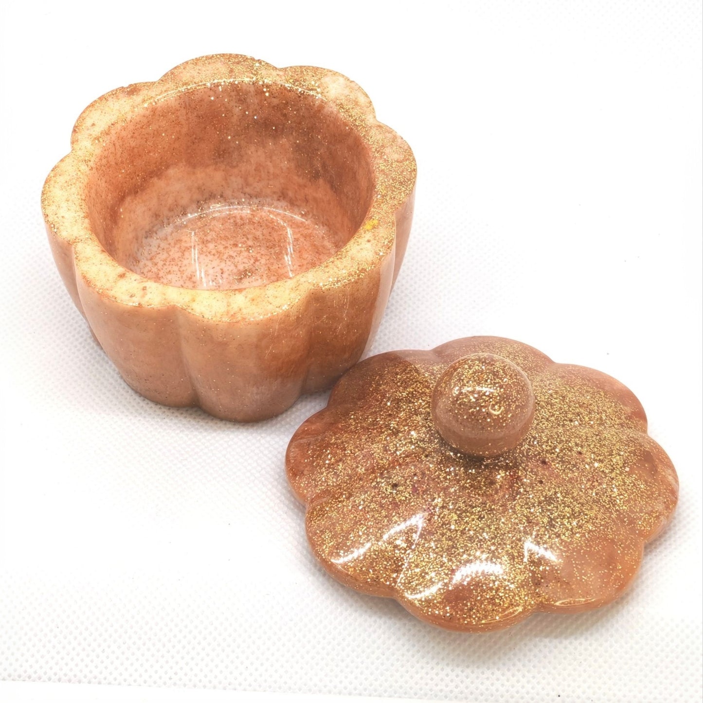 Flower Box with lid Autumn gold