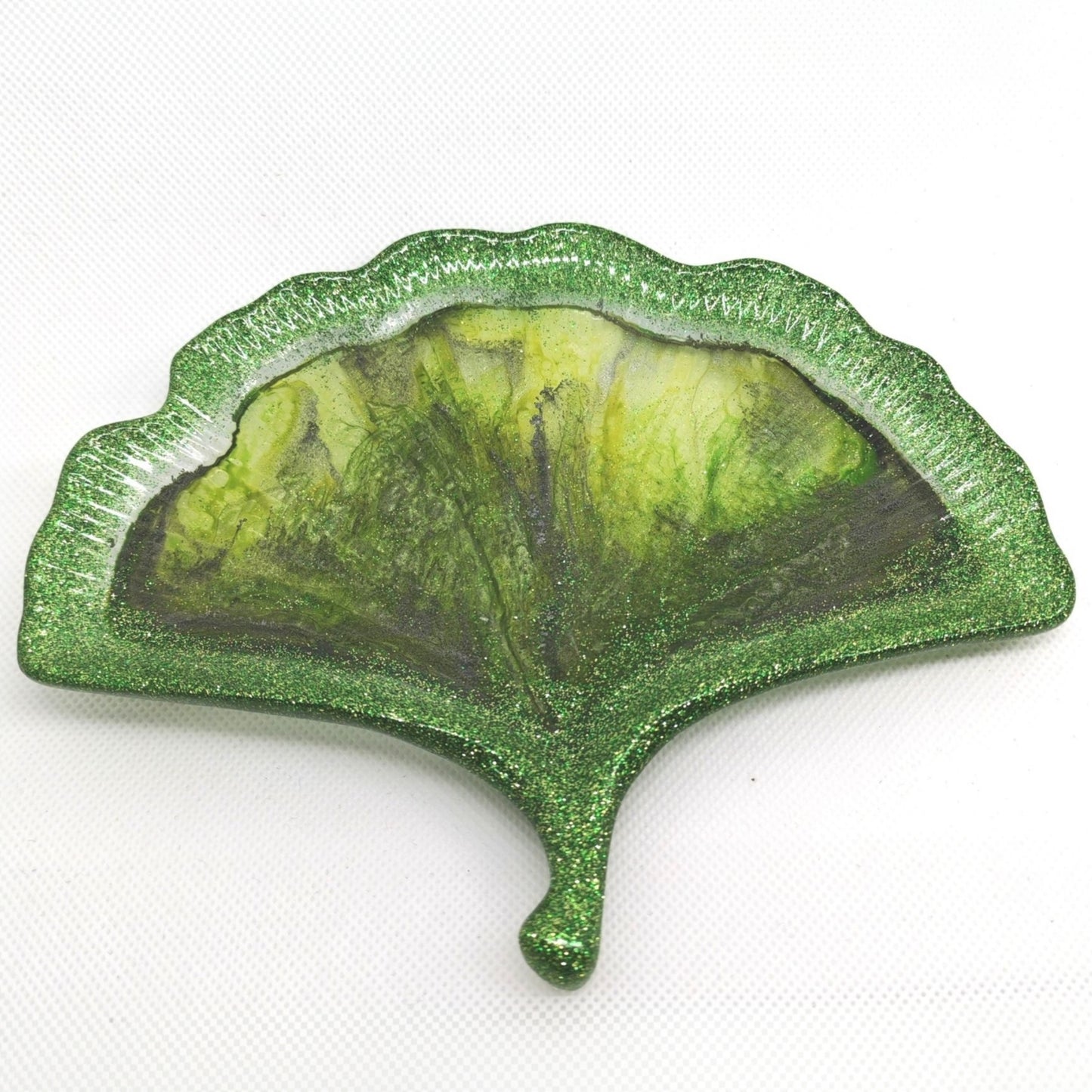 Ginkgo Leaf Tray Sparkling Green