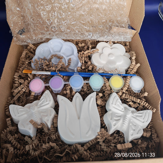 Butterflies & Flowers Paintable Kit