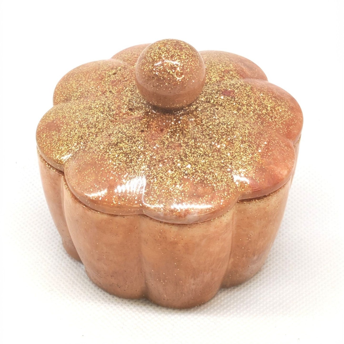 Flower Box with lid Autumn gold