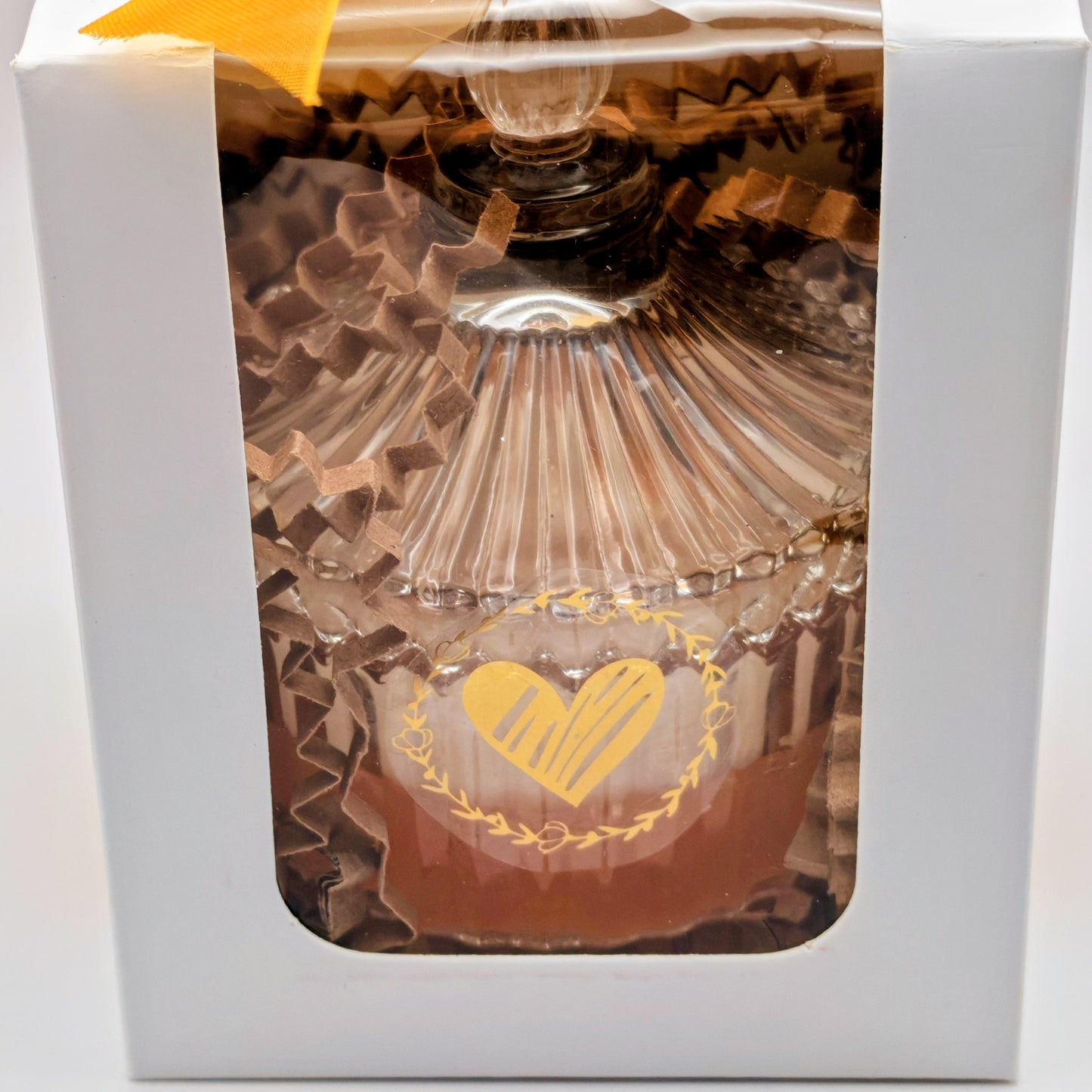 Glass trinket box with vanilla and passionfruit candle