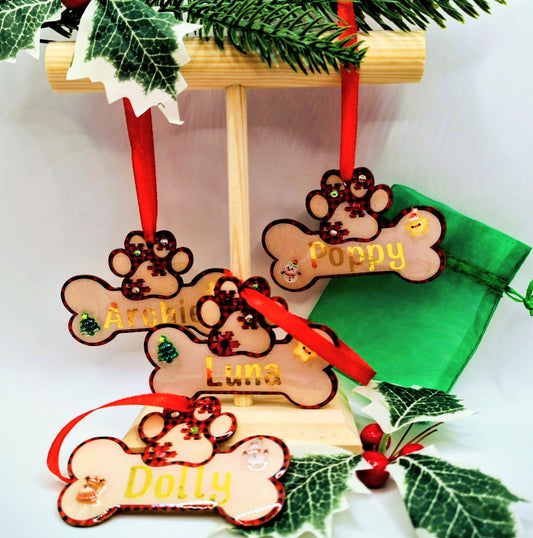 Bone Tree Decoration Personalised