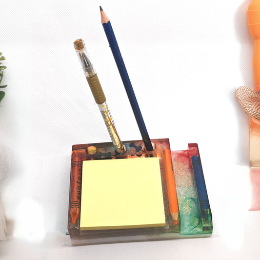 Desk Tidy School Design with Post It Notes