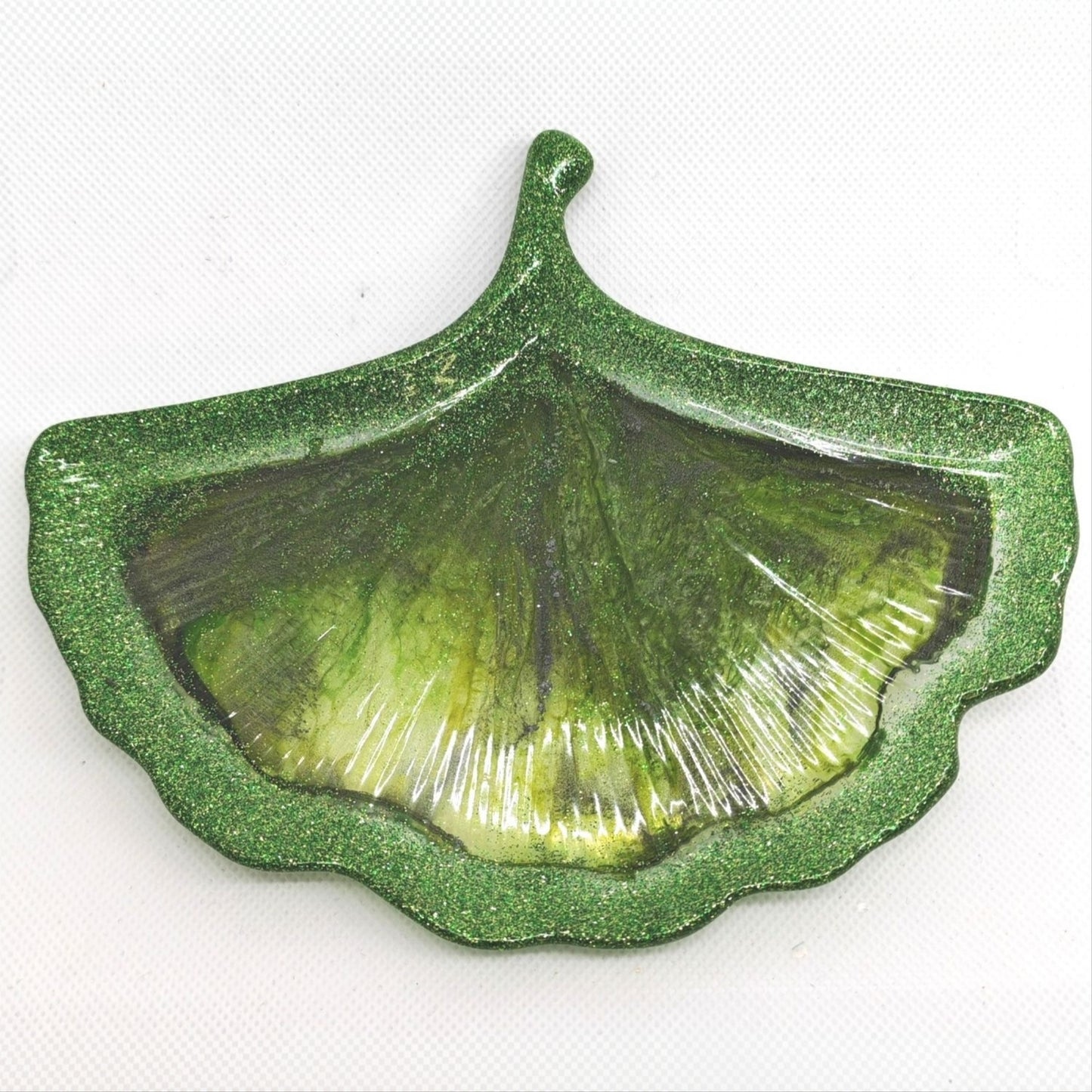 Ginkgo Leaf Tray Sparkling Green