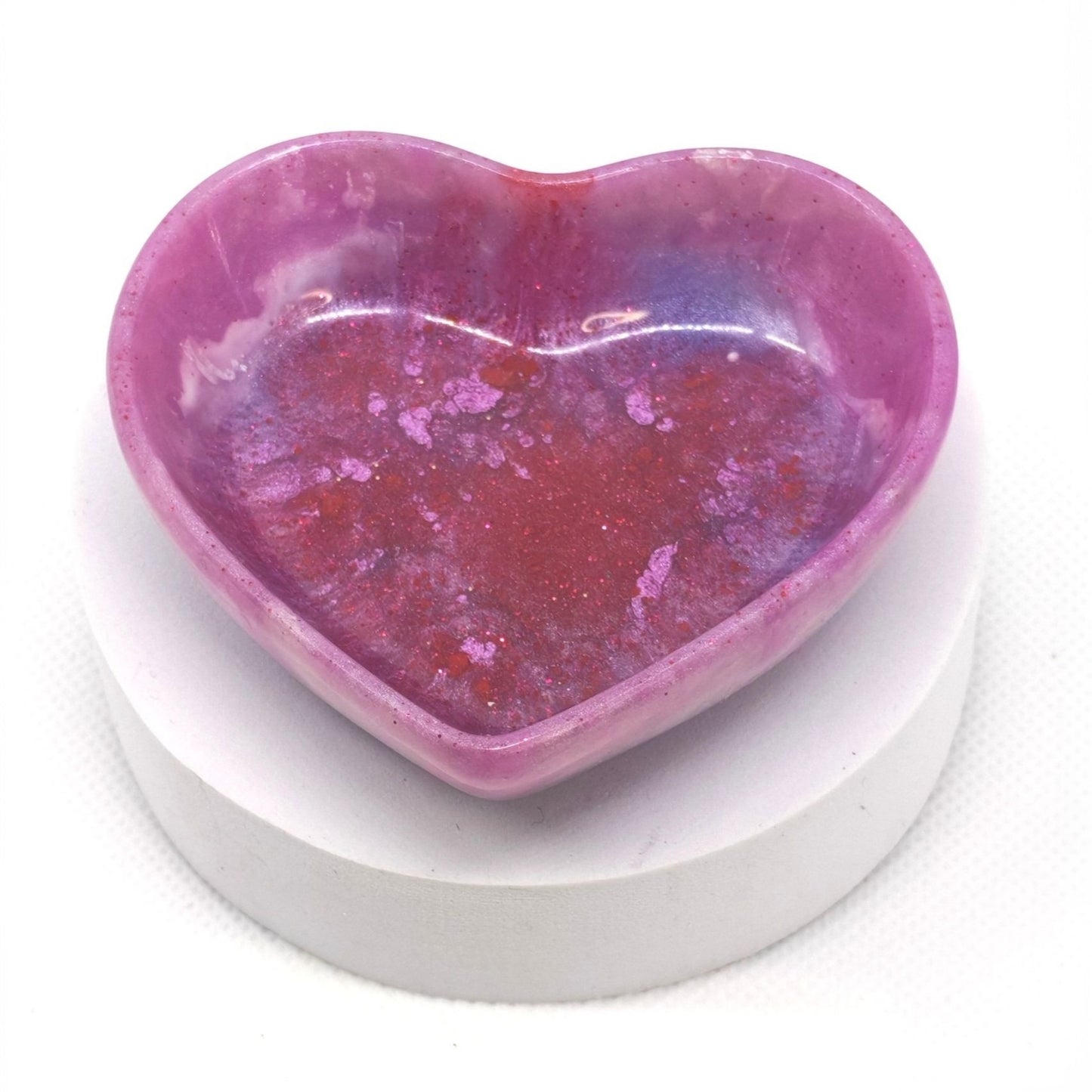 Heart Ring Tray in Sparkling Purples
